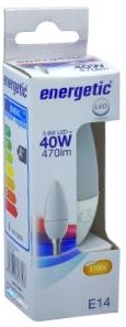 Vela LED energética E14 4,9-40W 2700K mate - 2710120