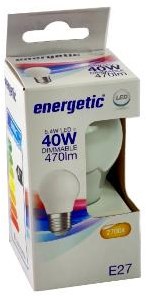 Lampadina LED energetica E27 4.2-40W 2700K filamento opaco dimmerabile - 2720658