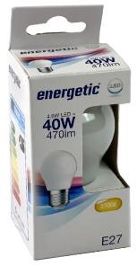 LED energetico bullet E27 4-40W 2700K filamento opaco - 2720660