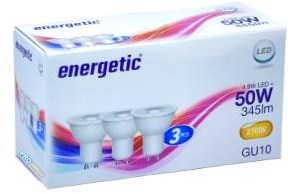 Foco led energético gu10 4.7-50w 2700k caja a3 - 2740054