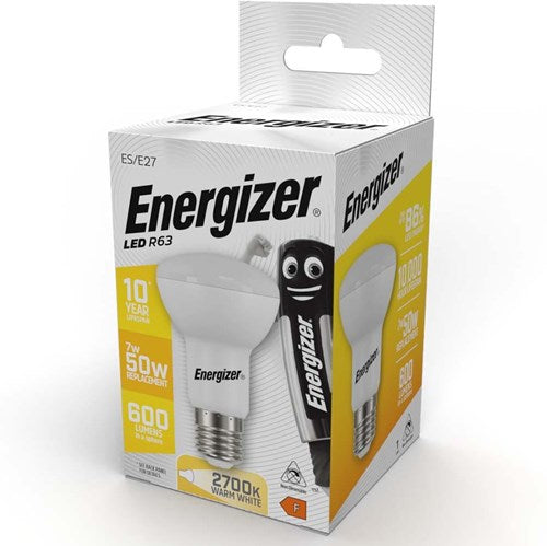 Energizer faretto led r63 e27 7-50w 2700k opaco - 2604020