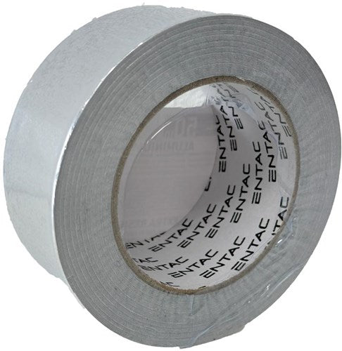 Nastro in alluminio Entac da 50 mm rotolo da 50 m argento - 4139565