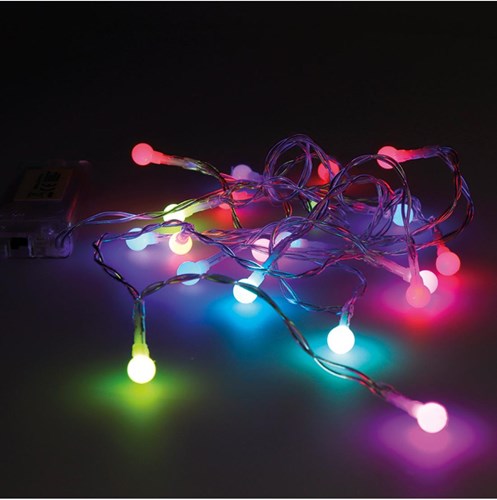 Enzo illuminazione a sfera LED multi 20 lampade lunghezza 200 cm 5546800