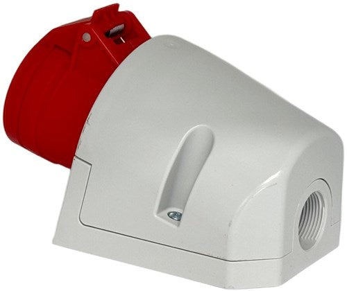 Inodoro de superficie Enzo cee 4p 16a 400v rojo - 6315154