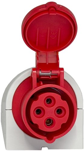 Wc da appoggio Enzo cee 4p 32a 400v rosso - 6315166