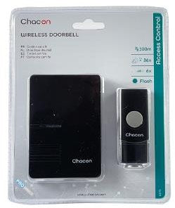Campanello senza fili Enzo Chacon 80m nero - 8415060