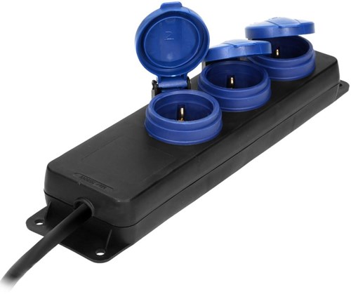 Caja de mesa Enzo Chacon SWD IP44 4V negra con válvula 3x1.5qmm 3m 6871970