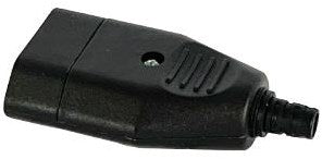 Enzo contra enchufe de baja corriente negro 6141510