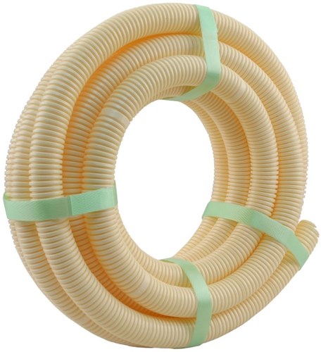 Enzo flexibele pijp 5 8 16mm creme 20 meter - 4031041