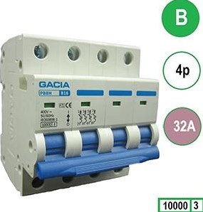 Enzo gacia installatieautomaat 32a. b kar 4p gacia - 4517826