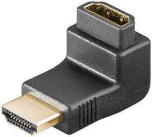 Enzo Adaptador HDMI ángulo recto 90 grados dorado 7580695
