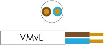 Enzo cable vmvs redondo 2x0,75 qmm color blanco - 1227100