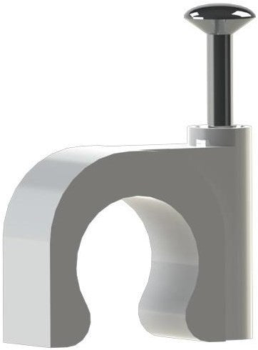 Enzo fermacavo 8 mm tondo bianco jsl box 100 4113190