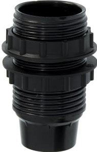 Portalampada Enzo e14 con 2x anello nero - 6042260