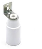 Portalampada Enzo e14 con staffa bianco 6042380