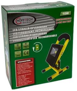 Lampada da cantiere Enzo LED 10W ricaricabile su treppiede 4000K IP65 - 5017682