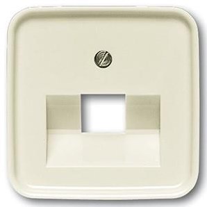 Enzo plaat tbv. 1v datacontactdoos creme busch jaeger - 4692185