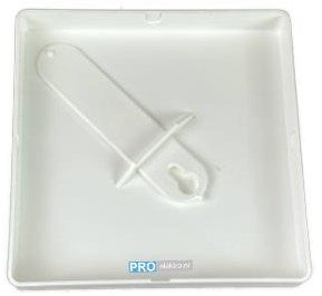 Placca da soffitto Enzo quadrata bianca 4214140