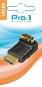 Enzo pro-1 Adaptador HDMI acodado macho->hembra 9284020