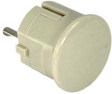 Enzo randaarde stekker haaks wit bakeliet mk 6140595