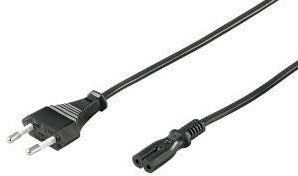 Enzo recordersnoer zwart 2,5 meter 7596204