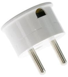 Enchufe Enzo acodado blanco mk 6140580