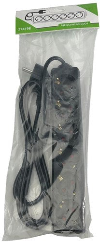 Caja de mesa enzo 4v ra 3x1.5qmm 3 mtr negro 6872600