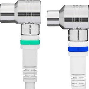 Cable de conexión coaxial Enzo technetics 1,5 m conector en ángulo recto completo - 2075010