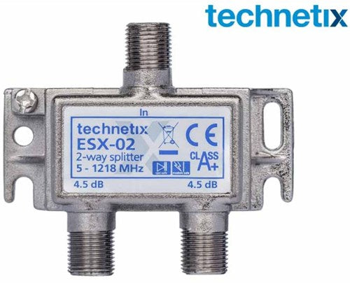 Enzo technetics esx-02 - distributore a due vie connettore F - 2074030