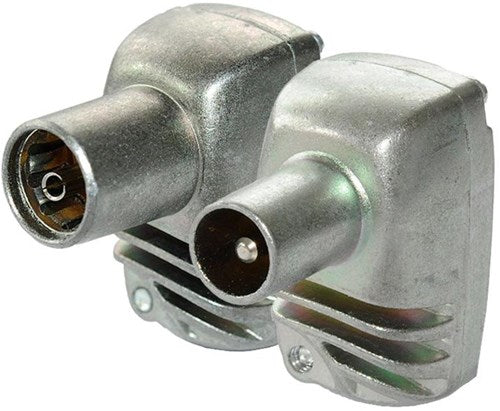 Enzo technetics set 2 stuks coaxpluggen haaks metaal 4g - 2074010