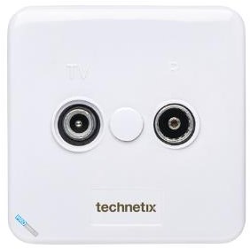 Enzo technetics tras-2000 - scatola finale radio TV da incasso o da superficie - 2074025