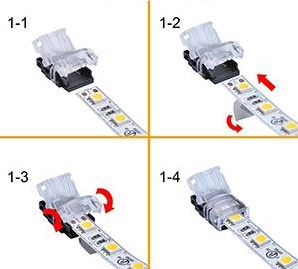 Enzo w.w. hippo quick connector voor strip 10mm ip65 4380110