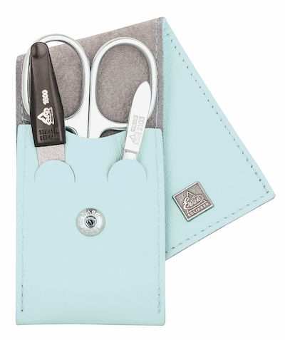 ERBE SOLINGEN ERBE SOLINGEN Custodia in 3 parti in 3 parti con pulsante Snap Chiusura del blu morbido (ERBE9670)