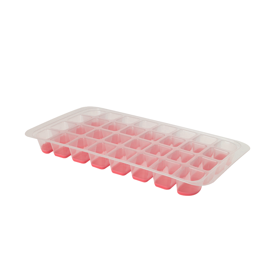 Excelente molde para cubitos de hielo para el hogar, color rojo.