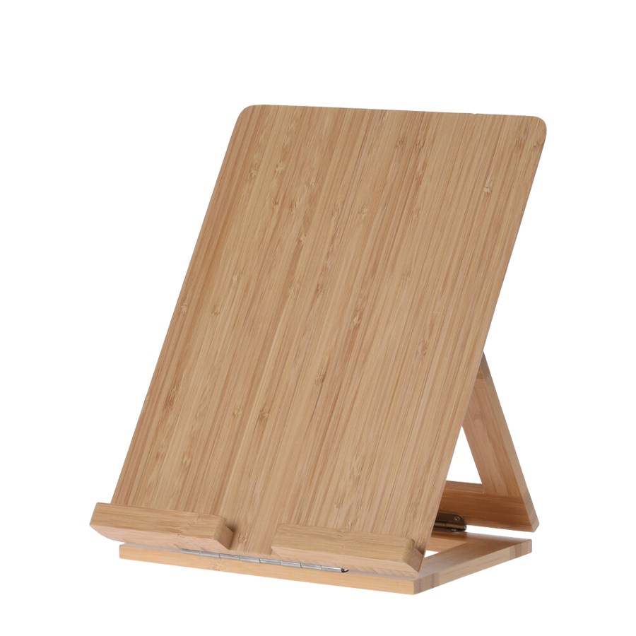 Eccellente porta tablet per casalinghi in bambù 26,5x20 cm