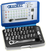 Expert by Facom Bits 1 Set portainserti e cricchetto da 4 | 32 pezzi | e131702 - e131702