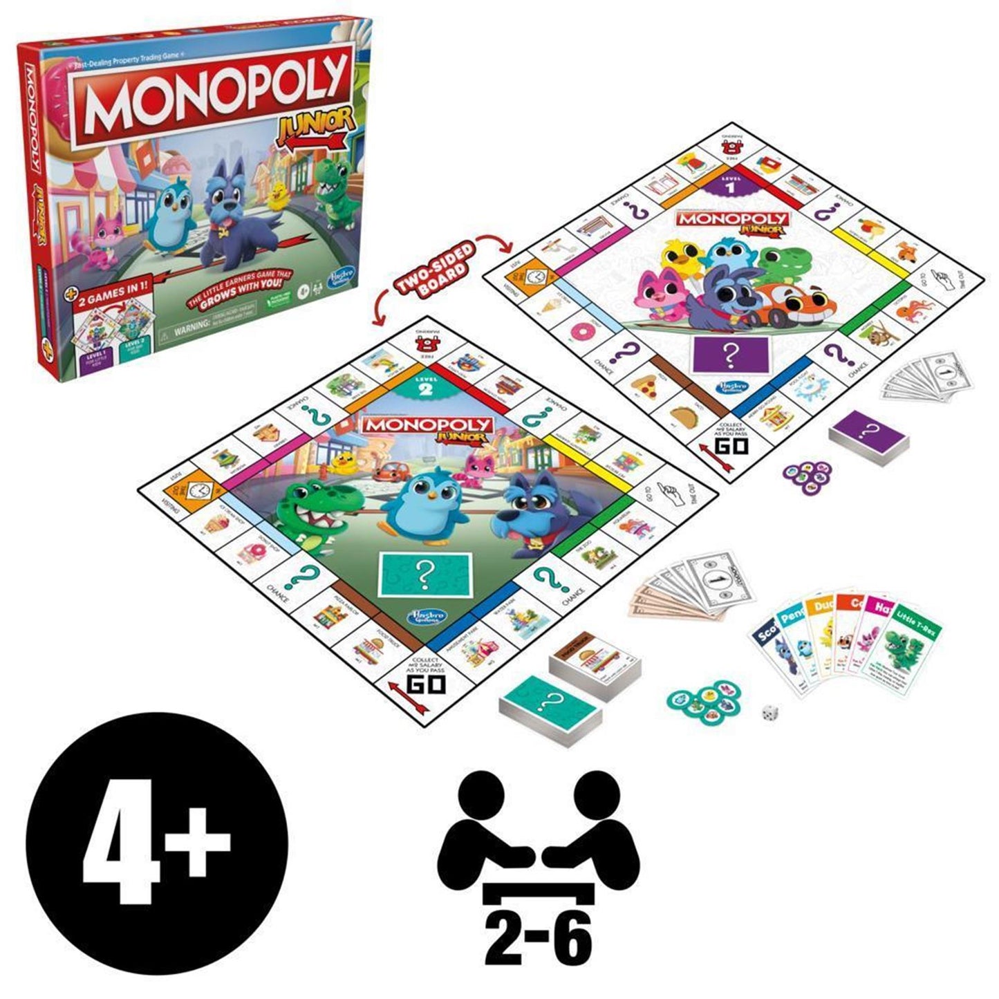 Hasbro Monopoly Junior 2in1 Economic Simulation Board Game