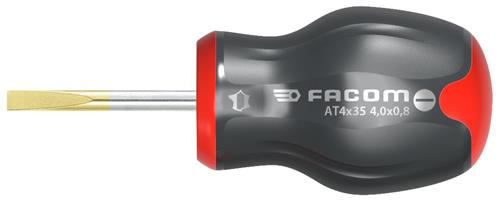 Destornillador plano Facom protwist cabeza esférica 4x25