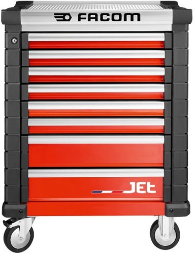 Carro herramientas facom jet+ 8 cajones m3 rojo