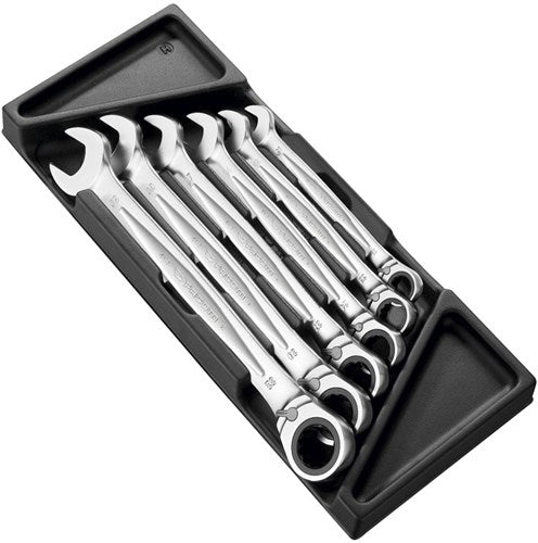 Llave de carraca combinada antideslizante facom mod 6 medidas grandes