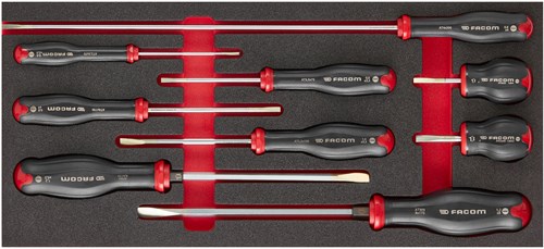 Facom module van foam met 9 protwist® schroevendraaiers - modm.at4pb
