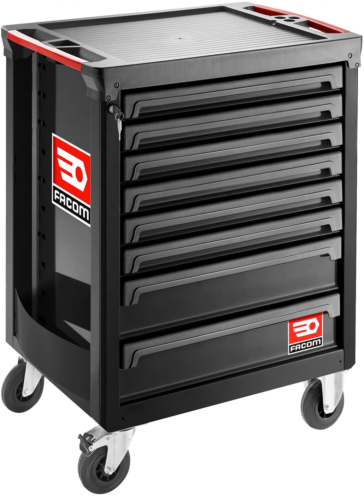 Carro herramientas enrollable Facom 8 cajones m3 negro - roll.8nm3a - roll.8nm3a