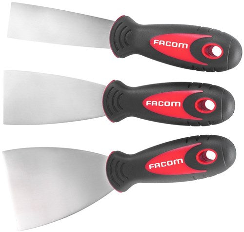 Juego de 3 espátulas flexibles Facom