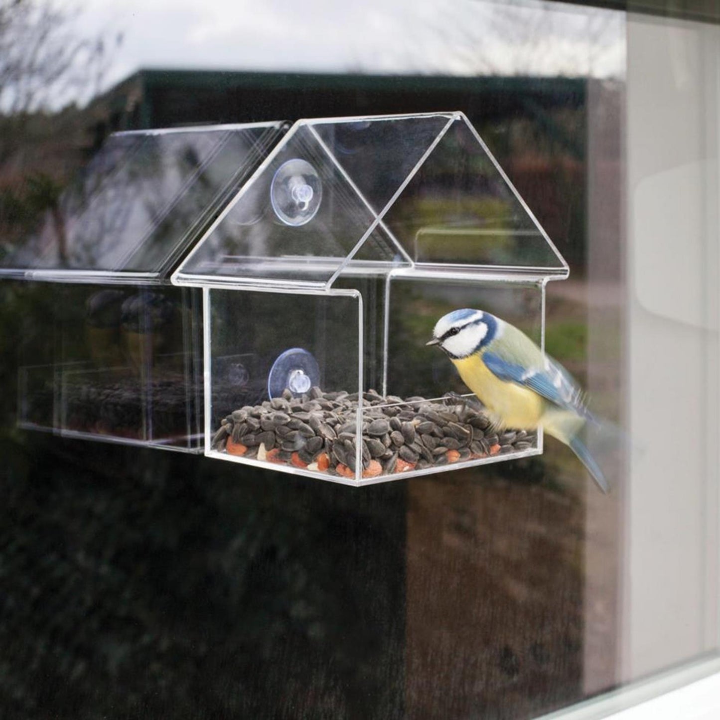 ESSCHERT Design ESSCHERT Design Feeding House para la ventana acrílica 15x10x15.3 cm FB370