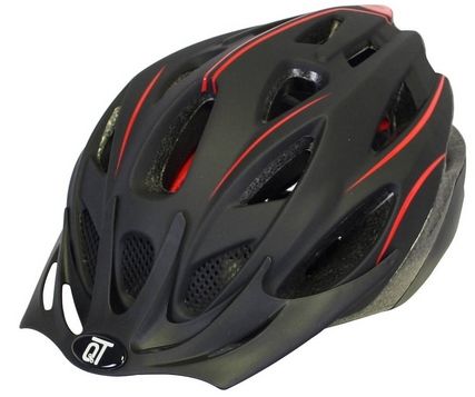Casco Cycle Tech Qt Matte Black Red M 58-61 cm 2810415
