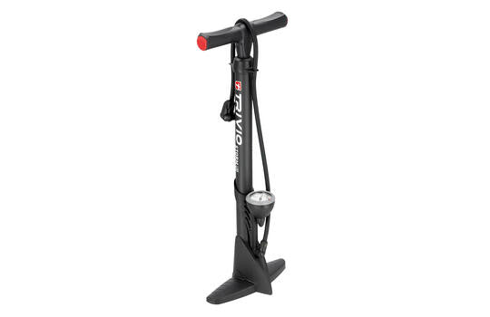 Trivio - pompa da bicicletta brezza con manometro - doppia valvola sia per presta che per schrader. tipo di tempesta