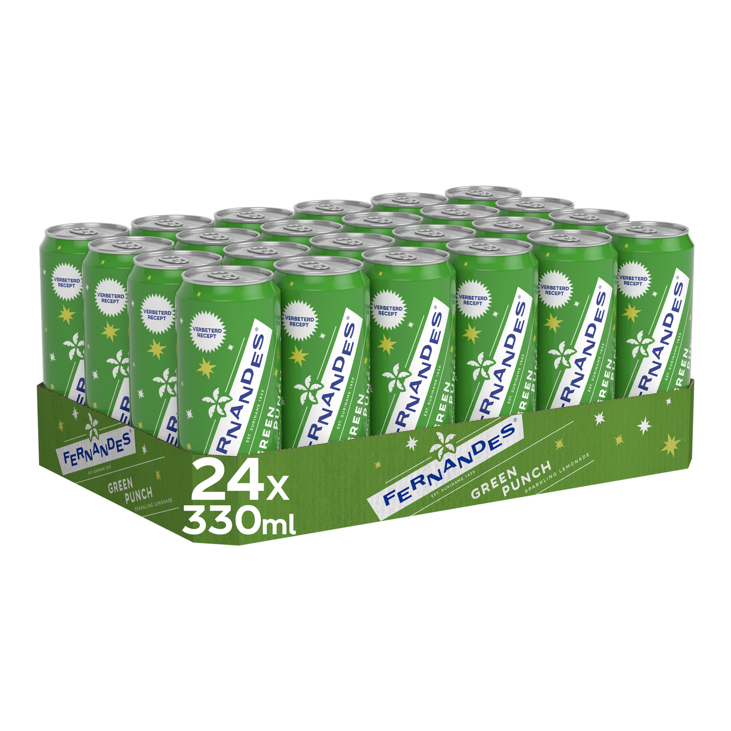 Lata de ponche verde Fernandes (24x 33cl)