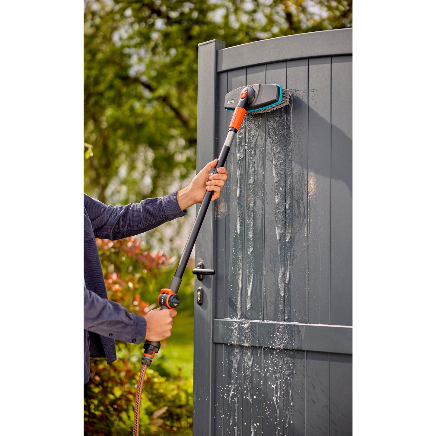 Gardena CleanSystem Telescopic acciaio M XL, per Verde