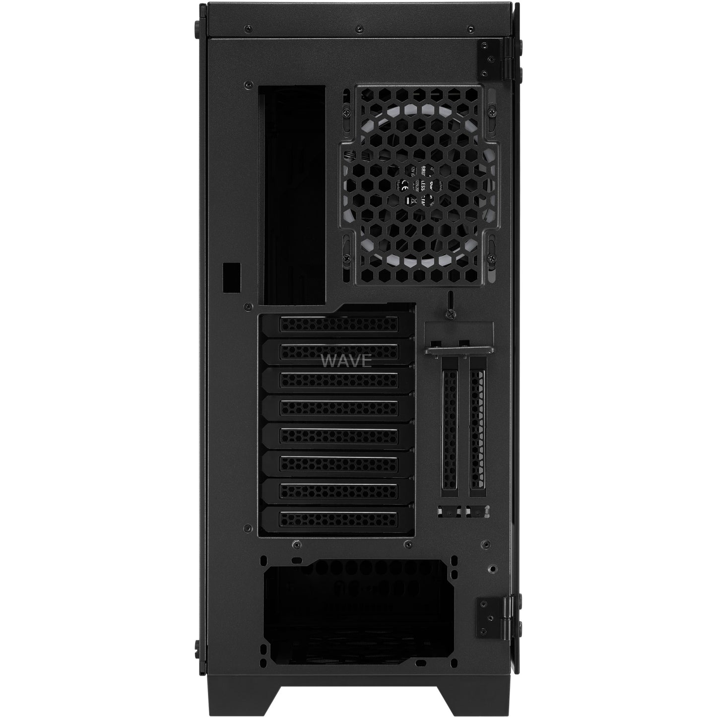 Sharkoon elite shark ca200m big tower behuizing (zwart | 4x usb-a | tempered glass)