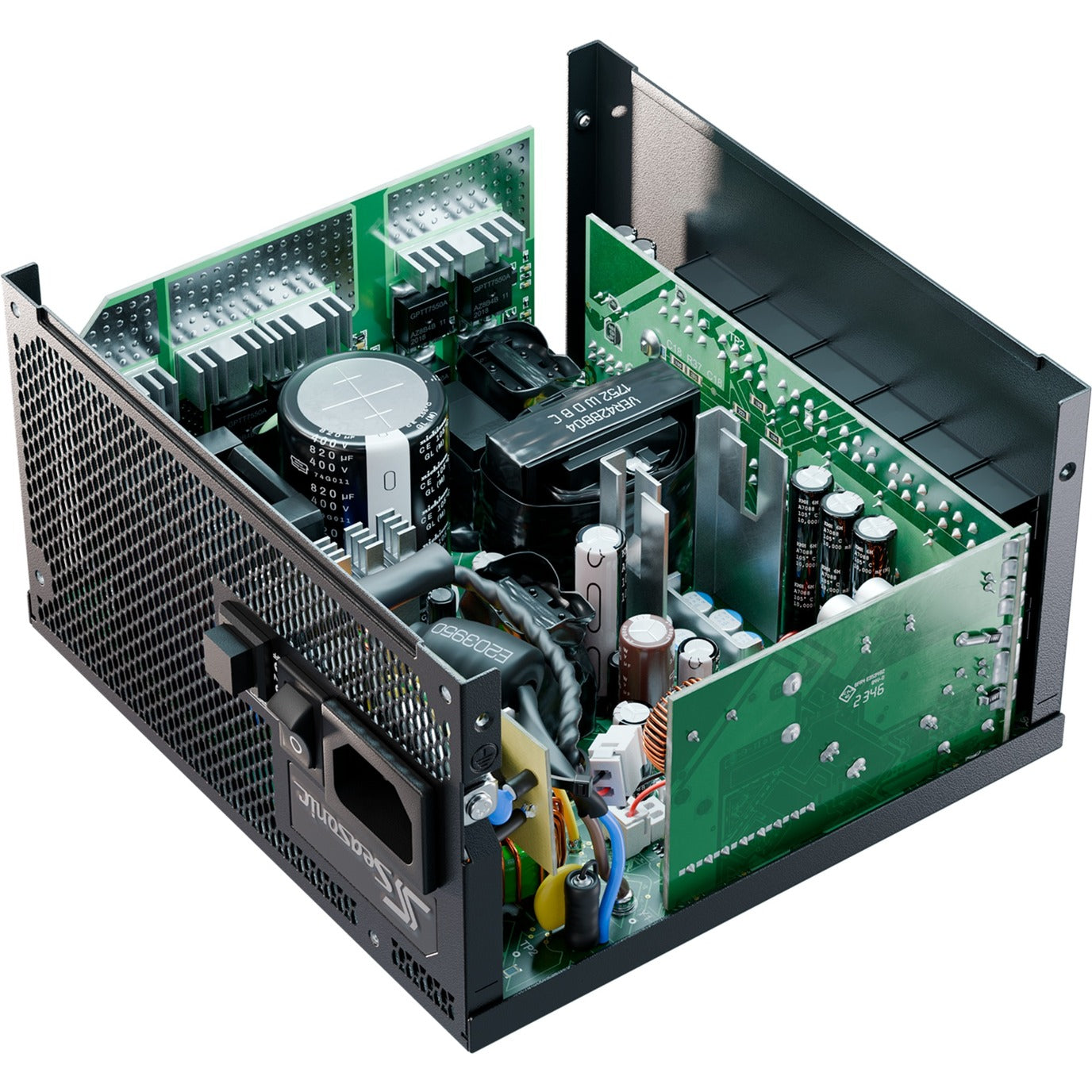 Seasonic focus gx-850-v4 atx3.1 modulaire 850 watt voeding (zwart, 1x 12vhpwr, 3x pcie)